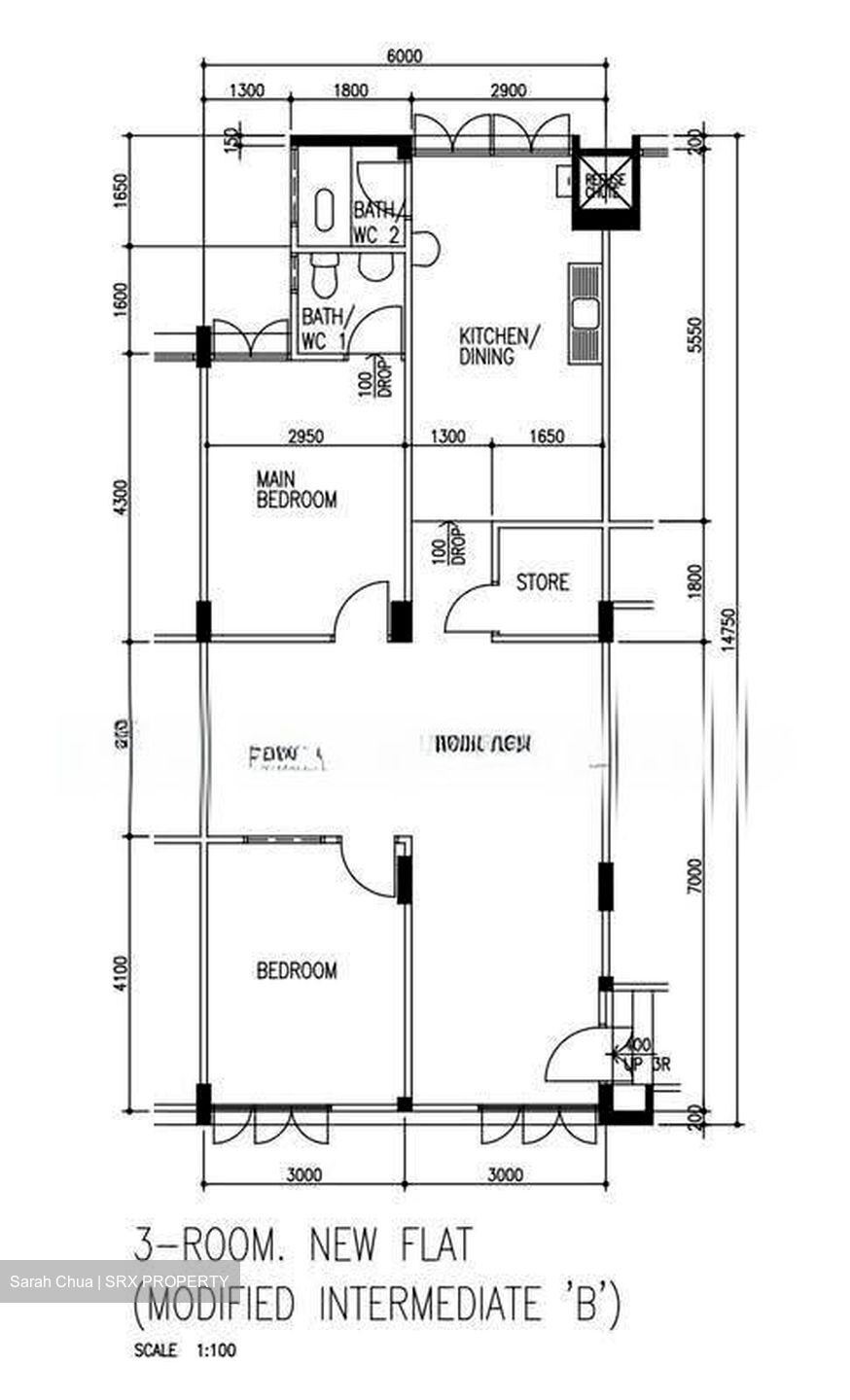 Blk 107 Yishun Ring Road (Yishun), HDB 3 Rooms #629320811